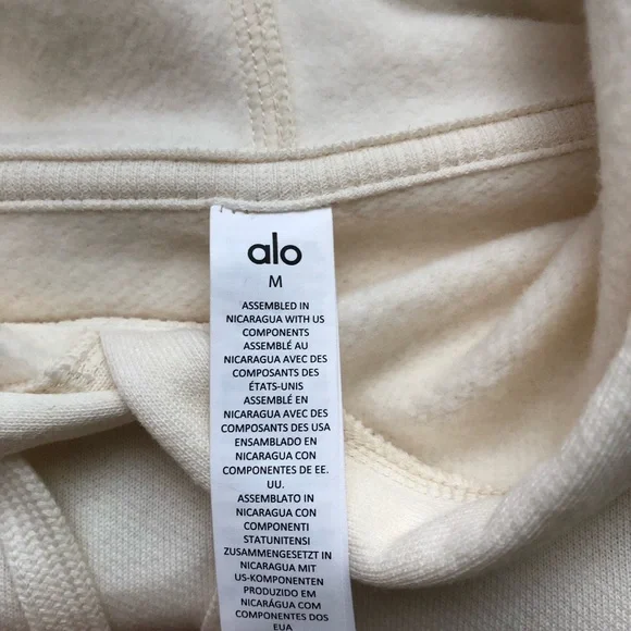 Alo Yoga Accolade Hoodie Ivory M - Picture 7 of 13